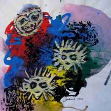 25020_acryl-paper-xxx_H70xB50_380_2012_Drei-Maskierte